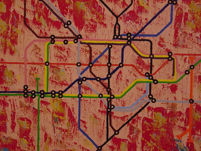 London Underground Map Oil